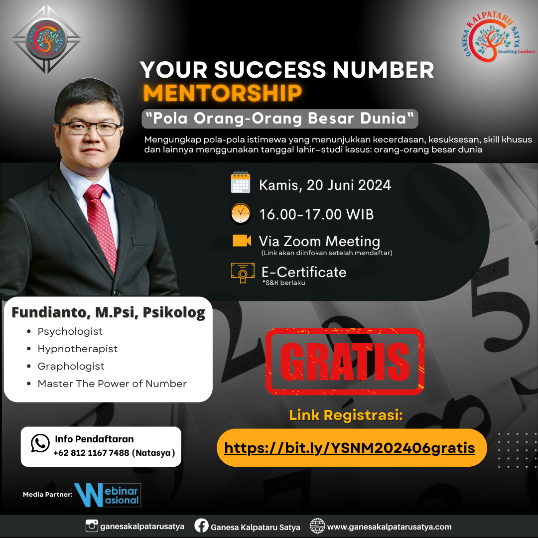 Your Success Number Mentorship: Pola Orang-Orang Besar Dunia