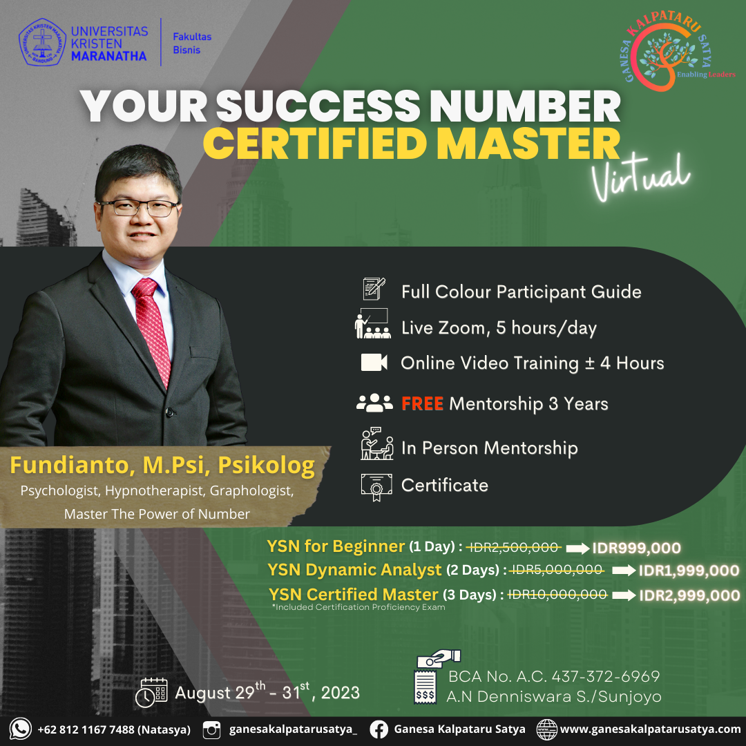 Your Success Number Certified Master Virtual