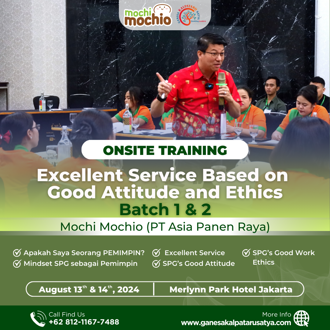 Onsite Training: Excellent Service Based on Good Attitude and Ethics - Mochi Mochio (PT Asia Panen Raya) Batch 1 & 2