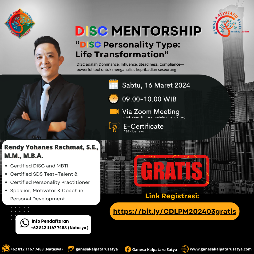 DISC Mentoship: DISC Personality Type-Life Transformation