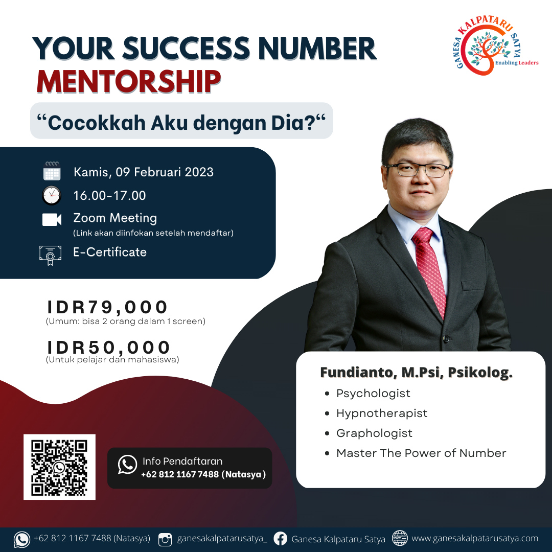 Your Success Number Mentorship: Cocokkah Aku dengan Dia?
