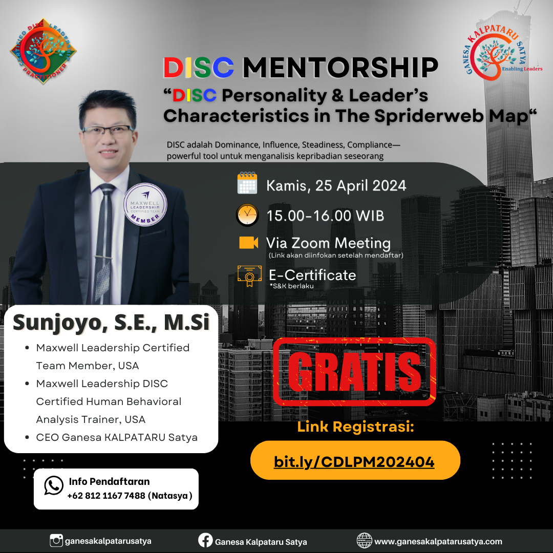 DISC Mentorship: DISC Personality & Leader's Characteristics in The Spiderweb Map