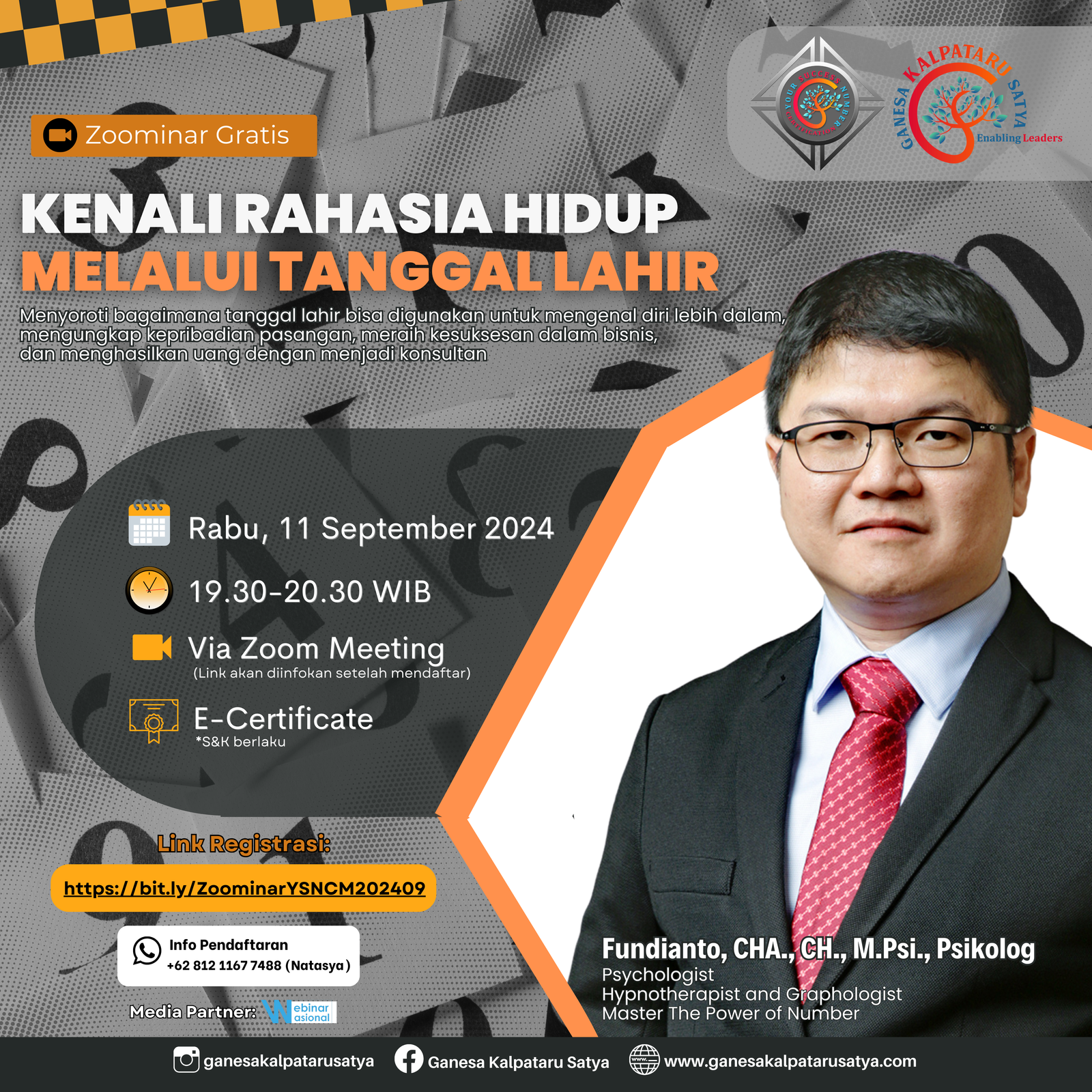 Zoominar Gratis: Kenali Rahasia Hidup Melalui Tanggal Lahir