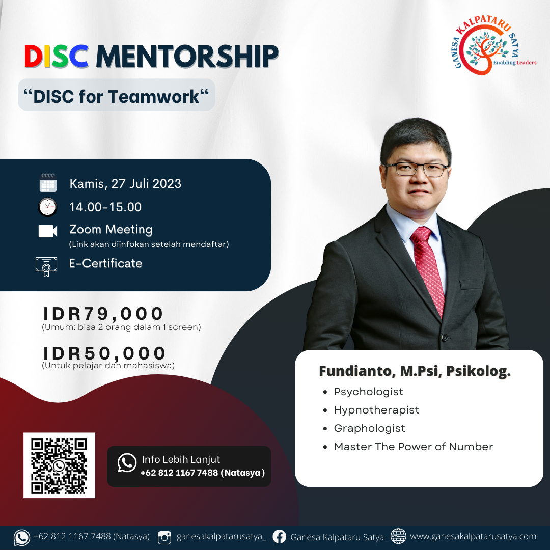 DISC Mentorship: T&D Program for Enabling Leaders and Employees