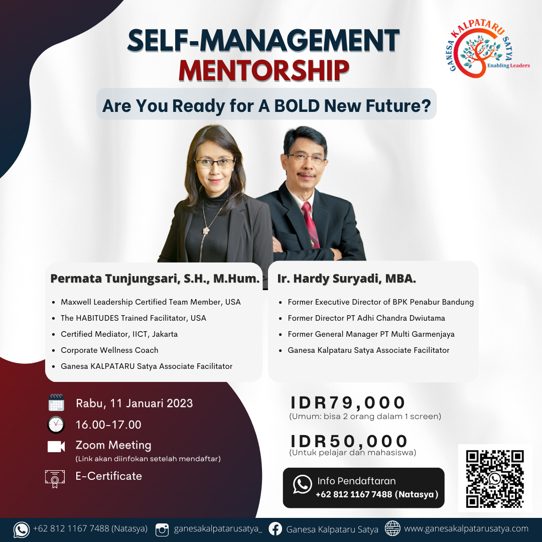 Self-Management Mentorship: Are You Ready for A BOLD New Future?