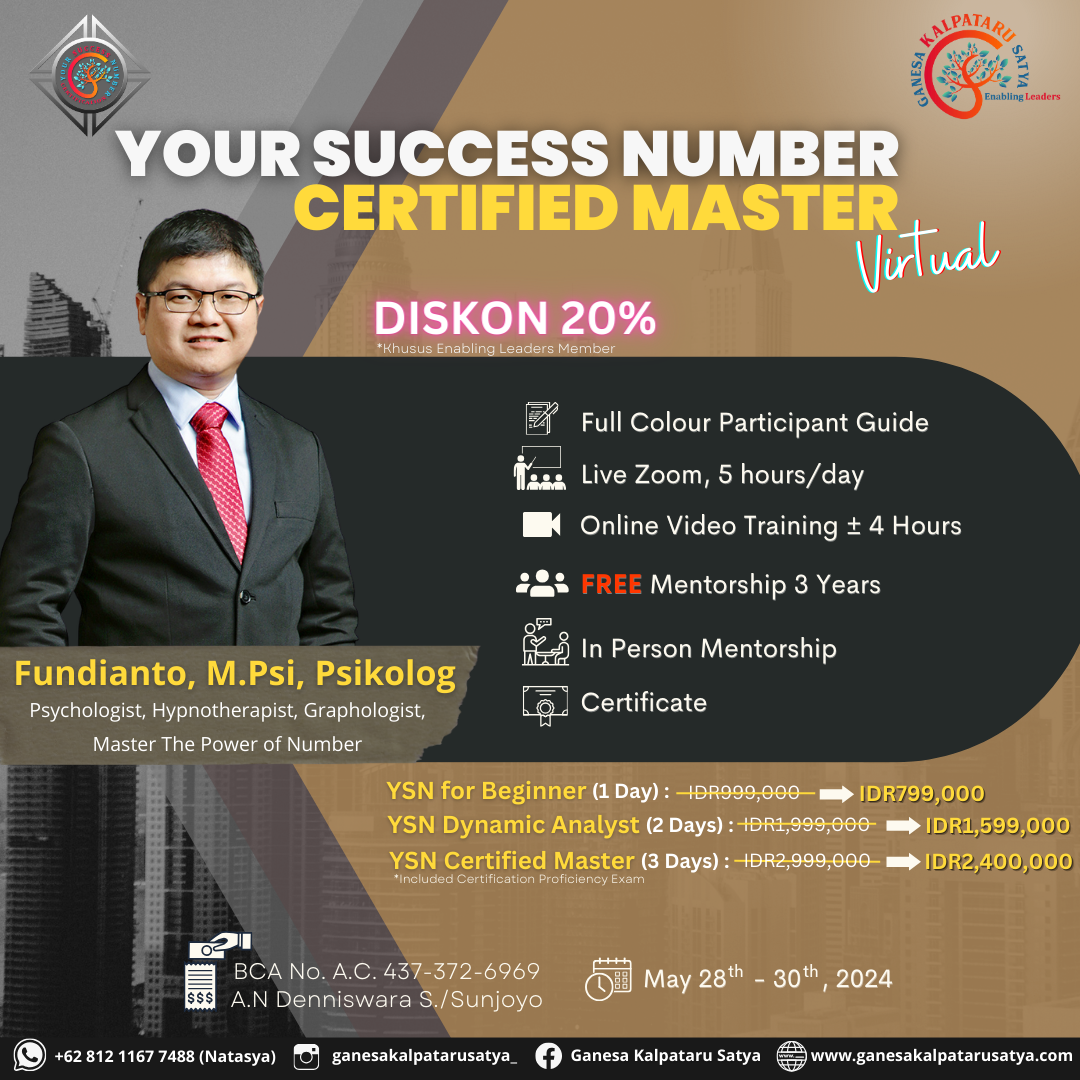 Your Success Number Certified Master Virtual