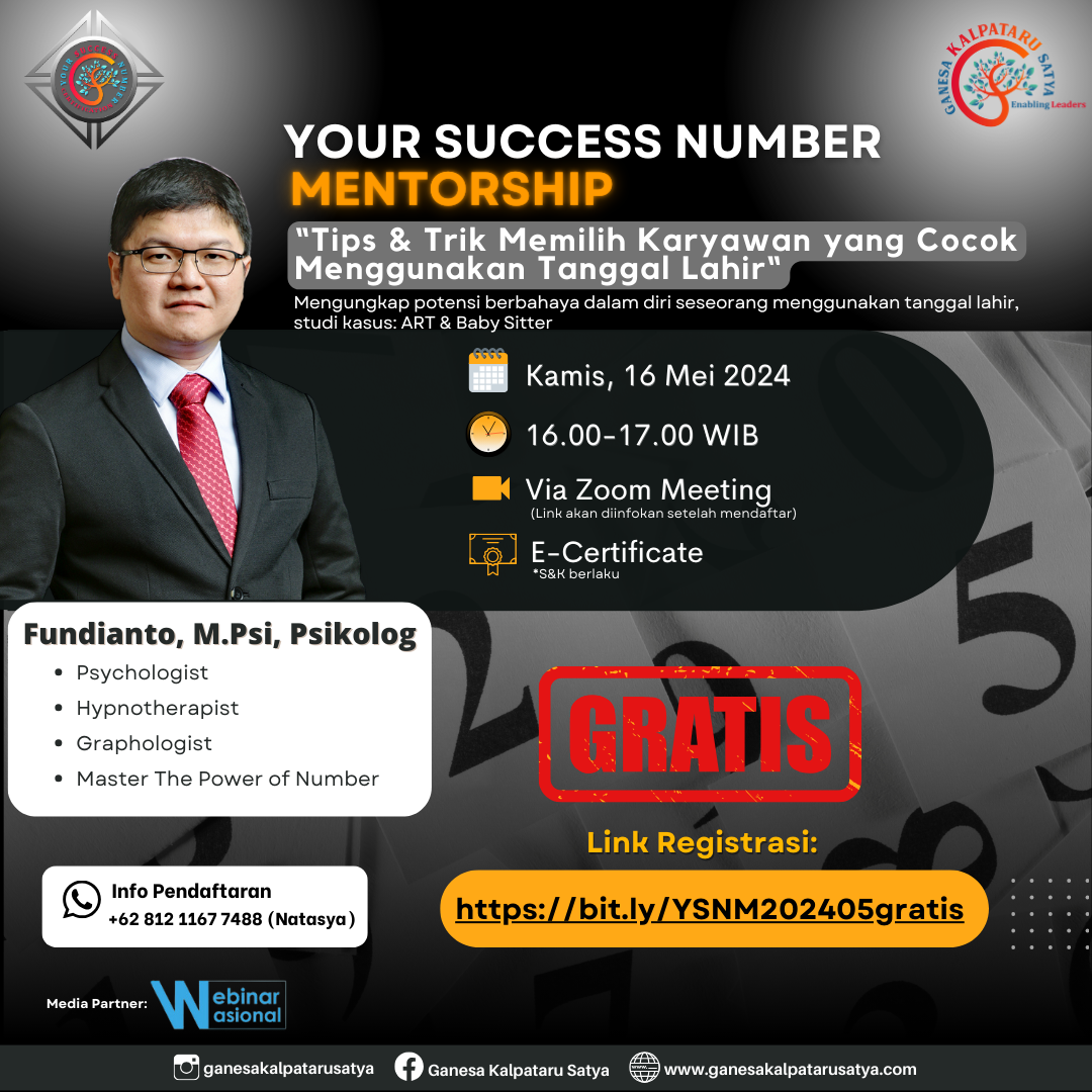 Your Success Number Mentorship: Tips & Trik Memilih Karyawan yang Cocok Menggunakan Tanggal Lahir-Mengungkap Potensi Berbahaya Dalam Diri Seseorang Menggunakan Tanggal Lahir, Studi Kasus: ART & Baby Sitter