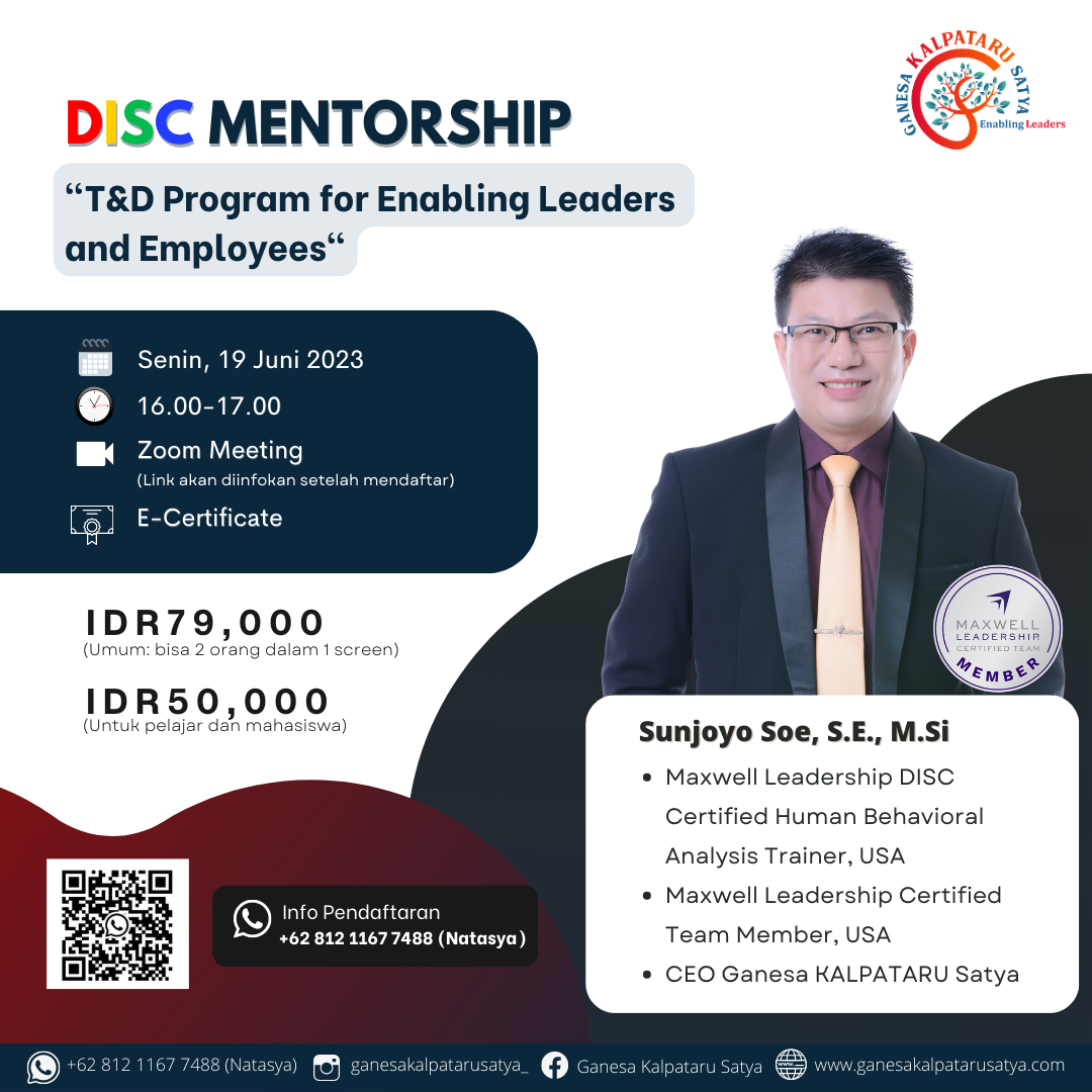 DISC Mentorship: T&D Program for Enabling Leaders and Employees