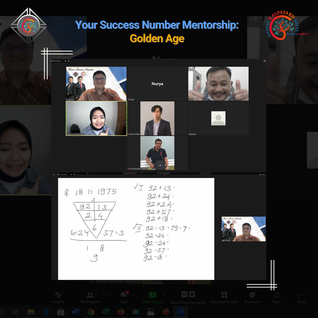 Your Success Number Mentorship: Golden Age