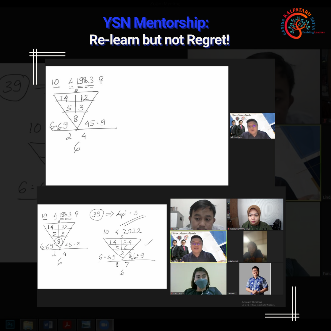 YSN Mentorship: Re-learn but not Regret!