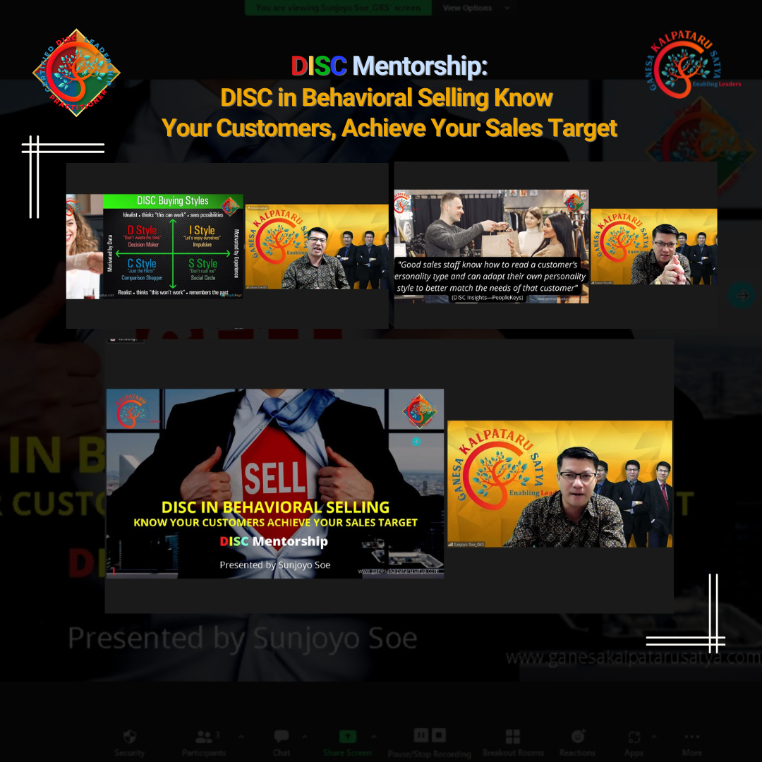 DISC Mentorship: DISC In Behavioral Selling Know Your Customers, Achieve Your Sales Target